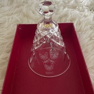 1986 Waterford Crystal Bell with Etched Design